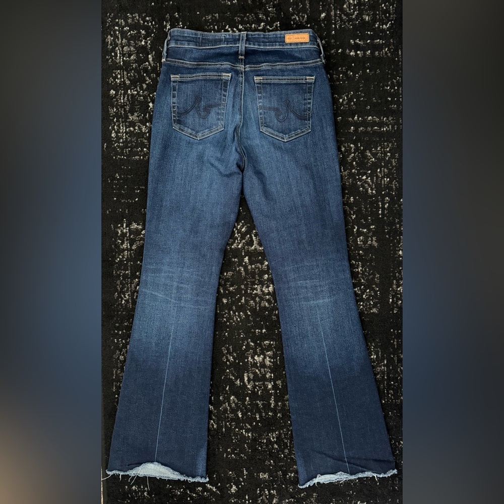 AG Adriano Goldschmied Dark Blue Farrah Boot Jeans - Picture 4 of 5